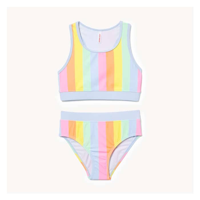 Kid Girls' 2-Piece Sporty Swim Set